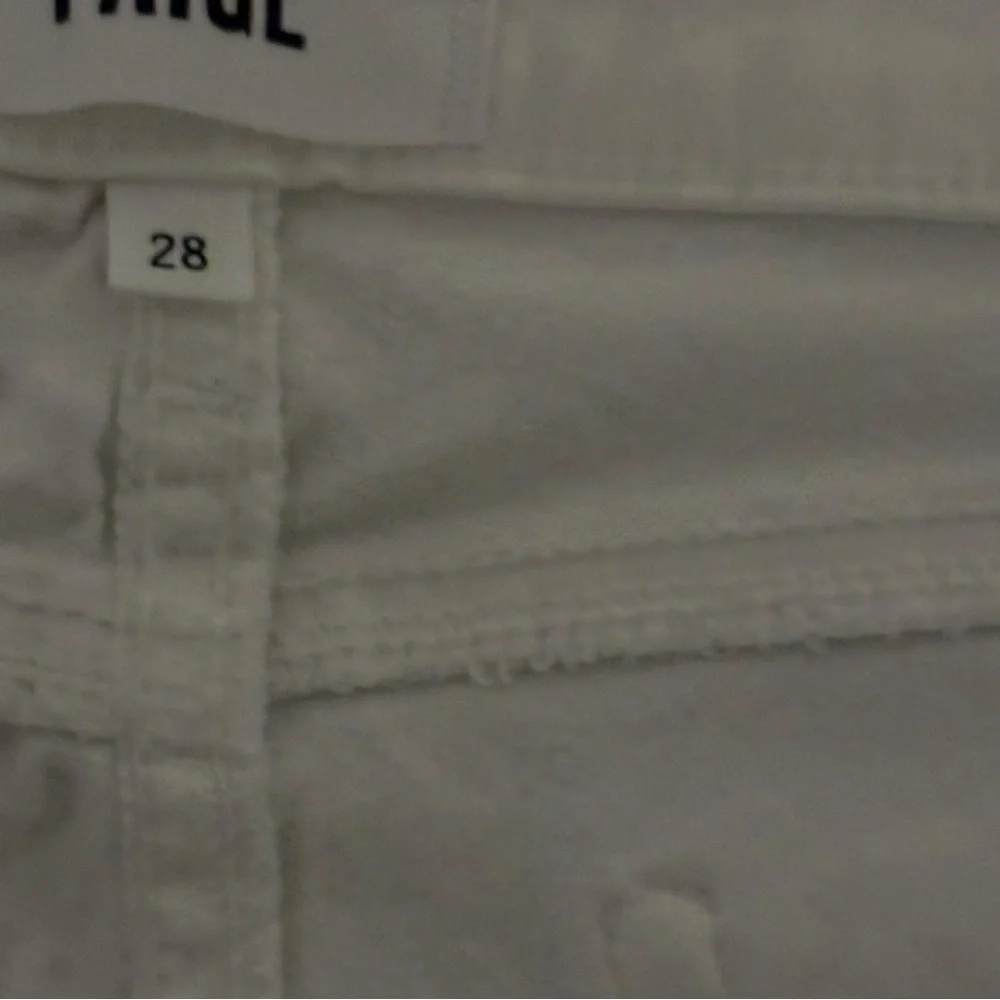 EUC PAIGE Verdugo Ankle Skinny Style DNM656 Optic White Size 6 - Picture 11 of 14